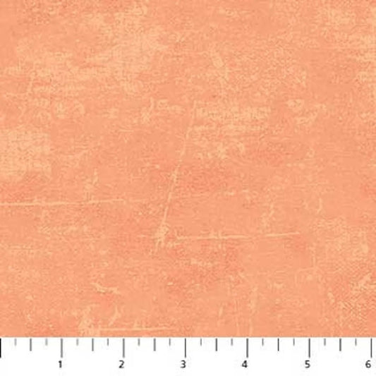 Canvas look cotton fabric in Melon from Northcott Fabric