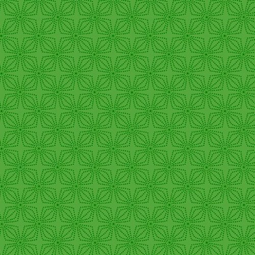 Geo Bloom Green Color Theory (Basic) by Kansas Studios for Benartex